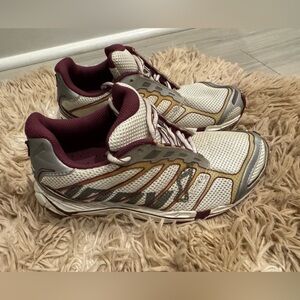 Excellent Condition Women's Purple, Silver and White Inov8 Running Shoes